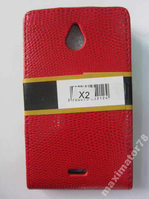ЧЕХОЛ-КНИЖКА CASE Nokia X2 rm-1013 КРАСНЫЙ - фото фото фото 1