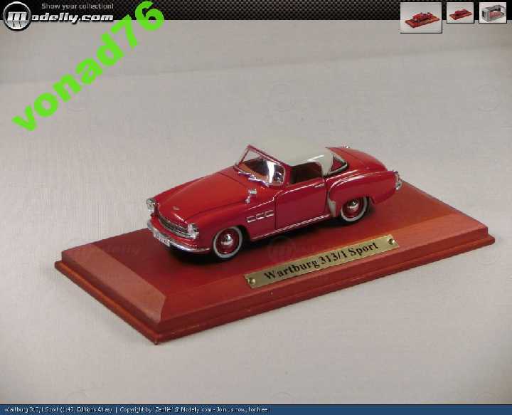 1/43 Wartburg 313-1 Sport. Atlas - фото фото фото 6