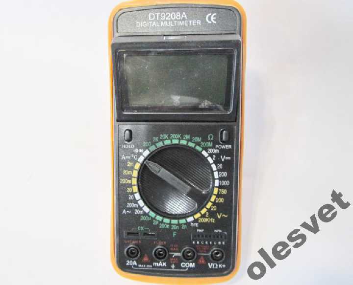 ТЕСТЕР DIGITAL MULTIMETER DT-9208 A - фото фото фото 4
