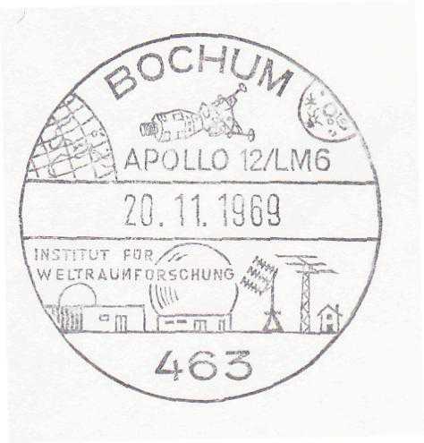 Германия 1969 ВЗЛЁТ СТАРТ ПУСК КОСМИЧЕСКИЙ КОРАБЛЬ АПОЛЛОН-12 СПУТНИК ЛУНА КОСМОС ОСВОЕНИЕ СГ - фото фото фото 1