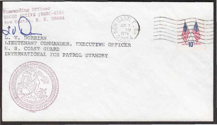 США 1974 БЕРЕГОВАЯ ОХРАНА США КАТЕР WMEC-618 ПАТРУЛЬ НАЛОГОВАЯ ФИСКАЛЬНАЯ СЛУЖБА Каше - фото фото фото 0