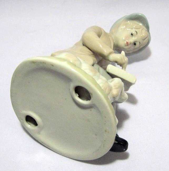 Статуэтка Мальчик Собака Книга Фарфор Бисквит - фото фото фото 5