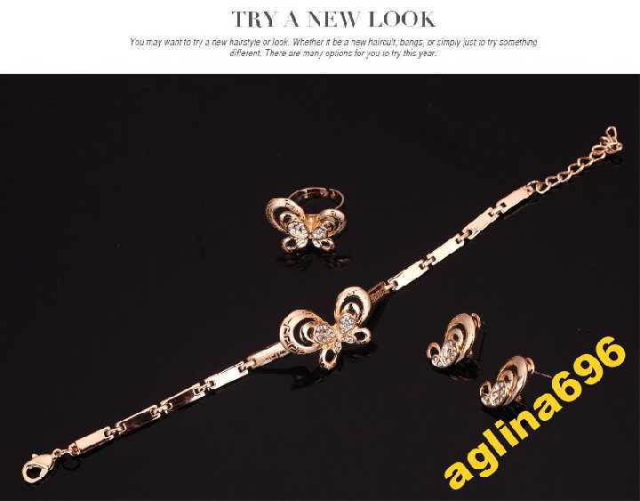 РОСКОШНЫЙ НАБОР МОНИКА  4 в1 Fashion18K gold - фото фото фото 6