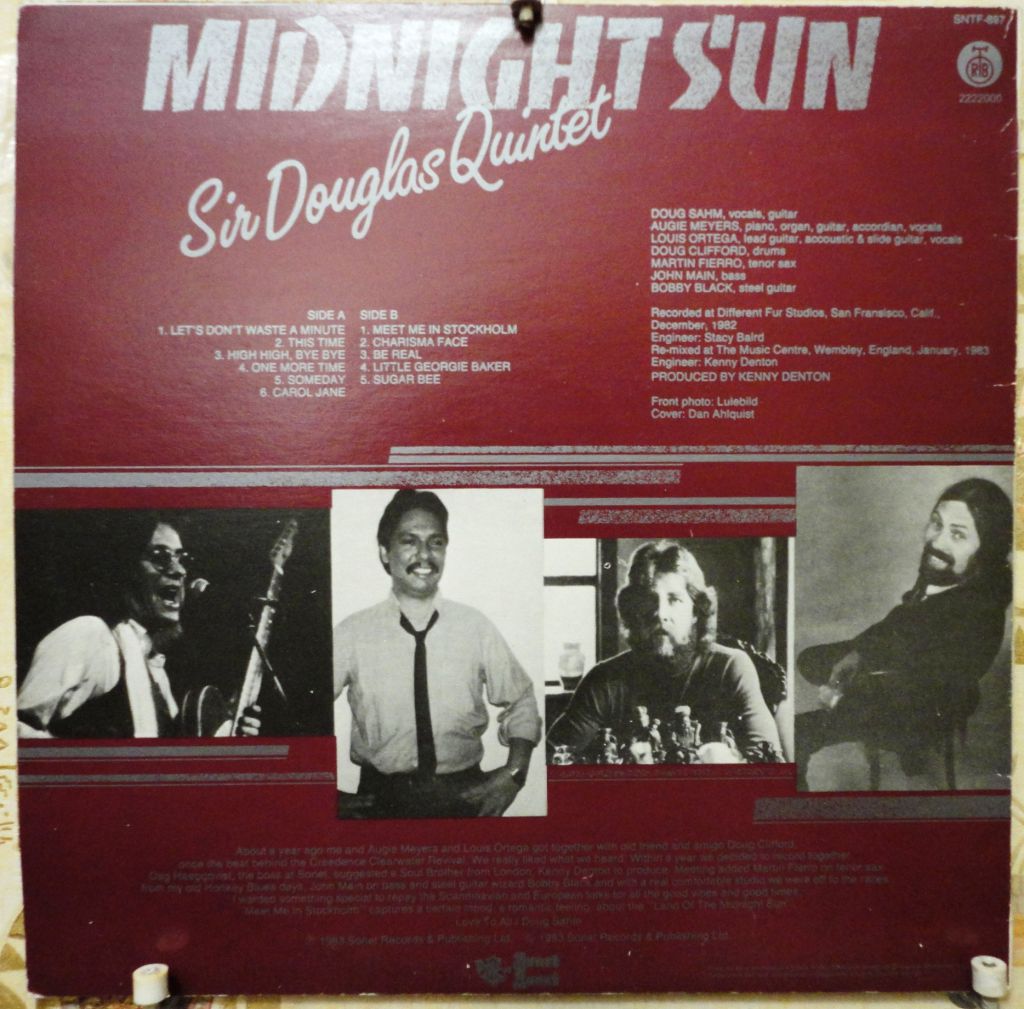 Sir Douglas Quintet - Midnight Sun NM-/NM- - фото фото фото 1