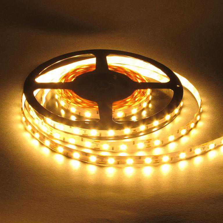 Светодиодная LED лента SMD 5050-60 WW тёплая негерметичная IP20 - фото фото фото 0