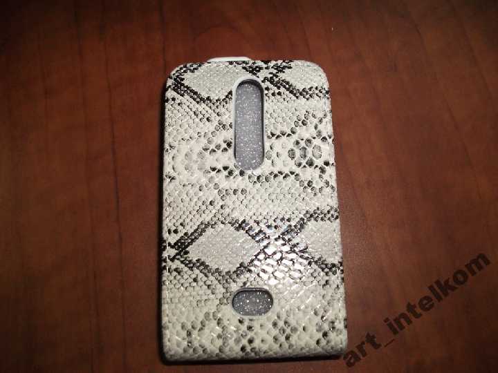 Чехол Nokia 501 кожа - фото фото фото 1