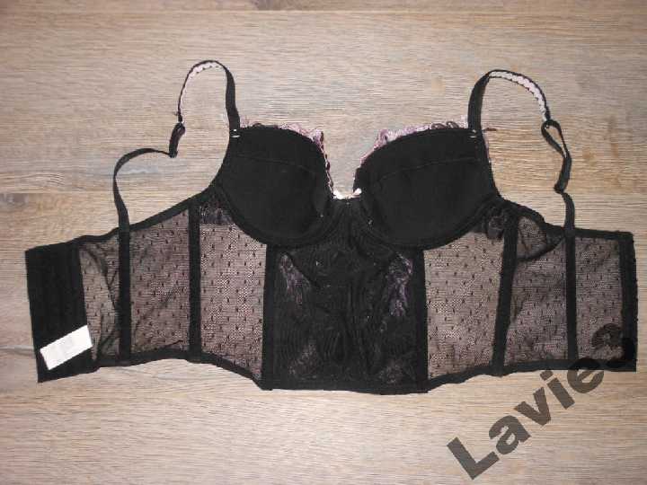 Lingerie,Франция! Черный Корсет Утяжка Новый 75А - фото фото фото 5