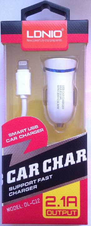 Зарядка LDNIO DL-C12 1USB 5V/2.1A + iPhone 5 USB - фото фото фото 0