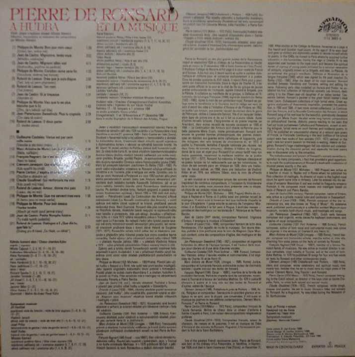 Pierre de Ronsard (Et la musique) M - фото фото фото 1