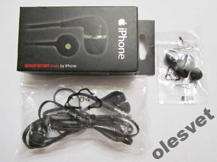ВАКУУМНЫЕ НАУШНИКИ MONSTER beats iPhone + микрофон - фото фото фото 0