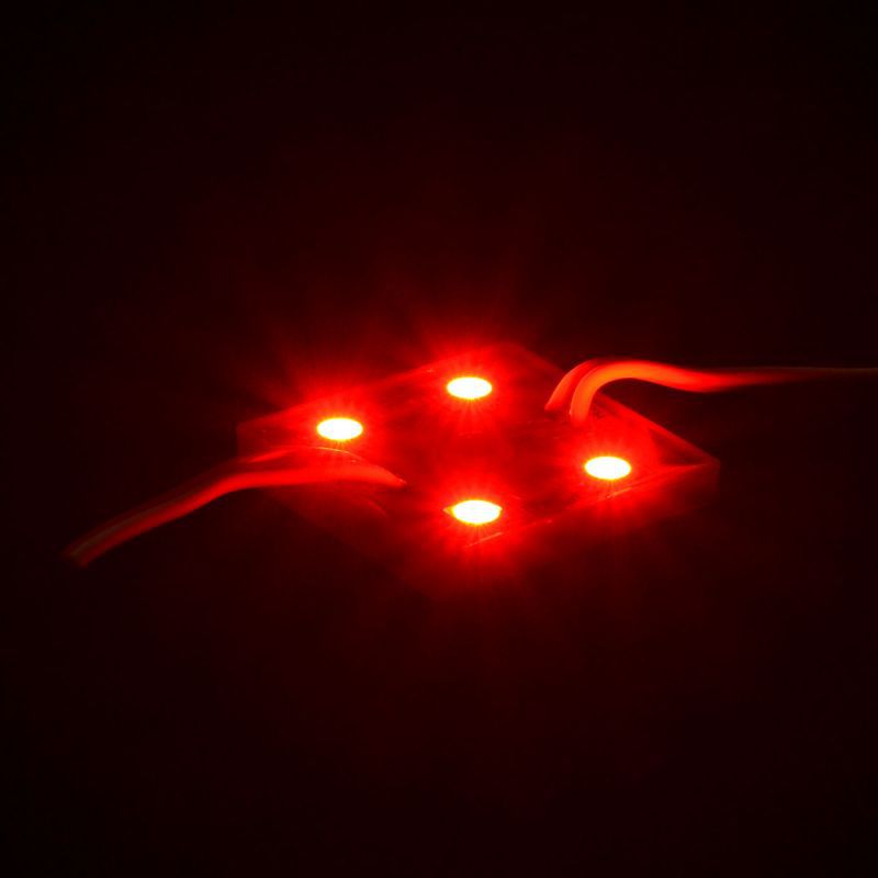 Светодиодный LED модуль SMD 5050-4 R красный IP65 - фото фото фото 0