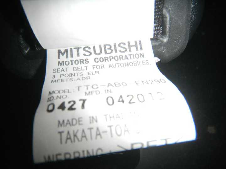 ремень безопасности ttc-abo en290 Mitsubishi - фото фото фото 3