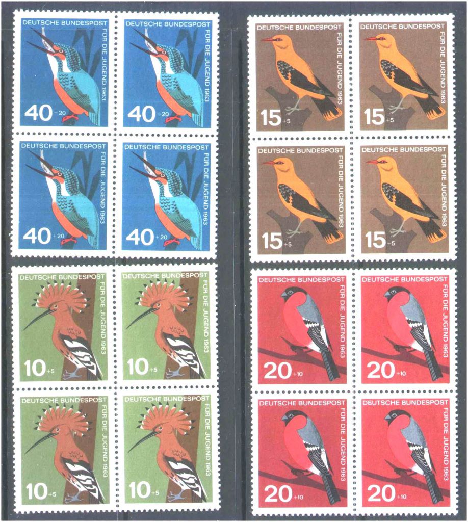 Германия  1963 г MNH - квартблок - фото фото фото 0