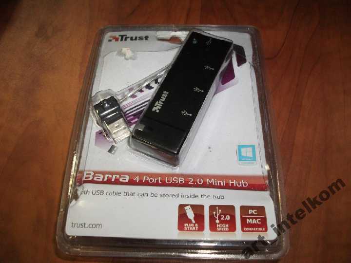 Trust Barra 4 Port USB 2.0 Mini Hub 4445 - фото фото фото 0