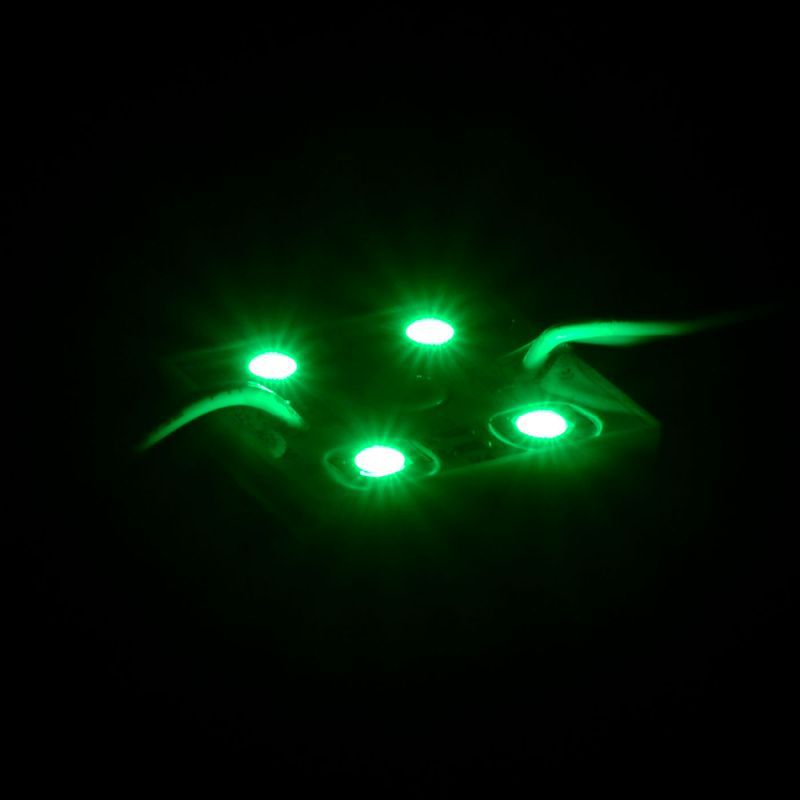 Светодиодный LED модуль SMD 5050-4 G зелёный IP65 - фото фото фото 0