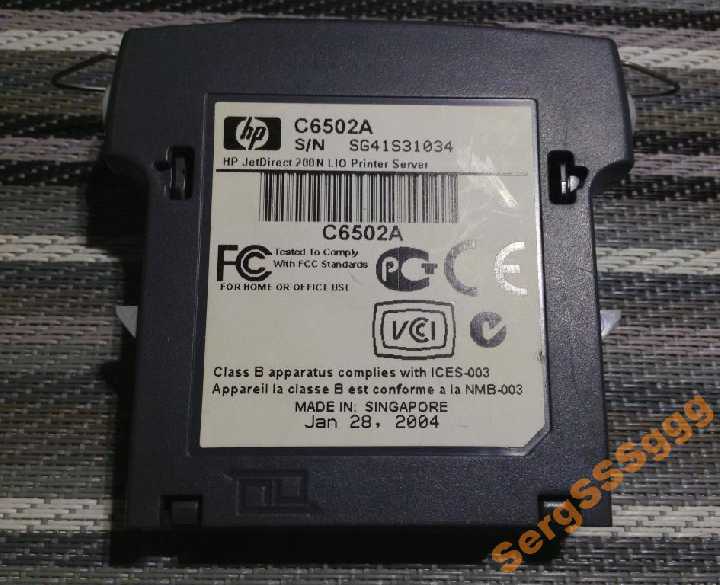 Принт сервер HP JetDirect 200N C6502A IEEE 1284-B - фото фото фото 1