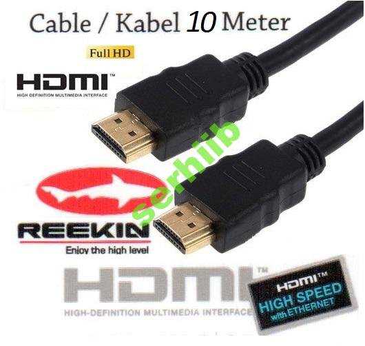 Кабель HDMI to HDMI - 10м версия v1,4 GOLD - фото фото фото 0