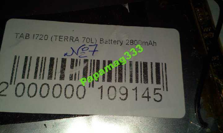 Акб планшета Tab 720 TERRA 70L №7 и №9.Читать усл! - фото фото фото 1