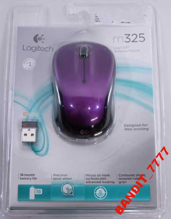 Logitech Wireless Mouse M325 Vivid Violet - фото фото фото 2
