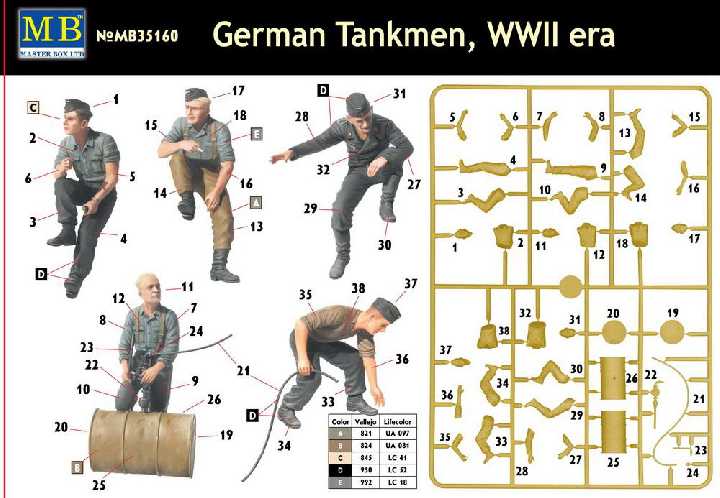 Master Box 35160 German tankman, 1940-45 - фото фото фото 1
