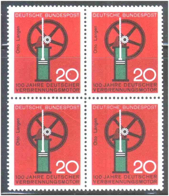 Германия  1964 г MNH - 3 скана - квартблоки - фото фото фото 2