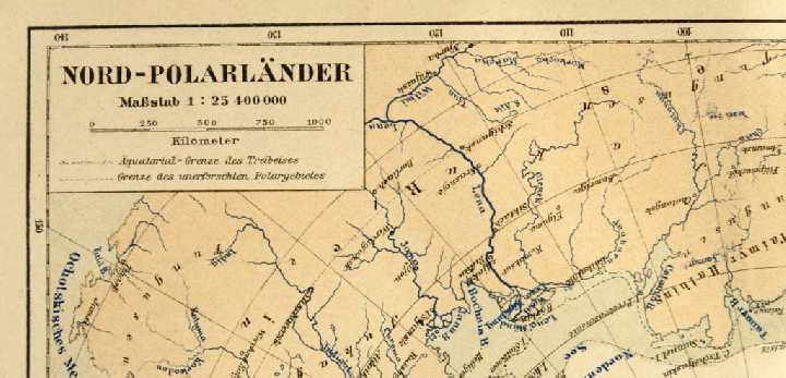 Карта Арктика Nord-Polarlander 1885-90 г ОРИГИНАЛ! - фото фото фото 1