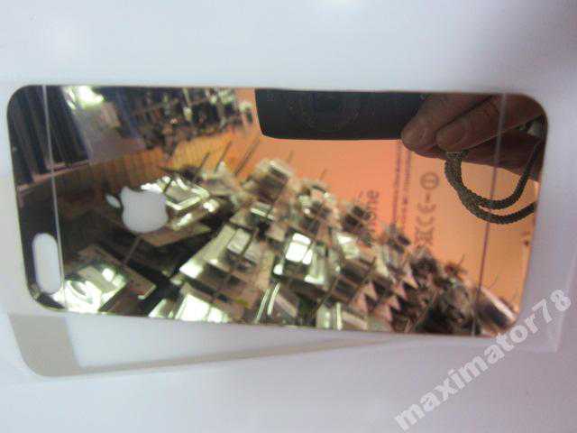 ЗАЩИТНОЕ СТЕКЛО Apple iPhone 5 GLASS Gold 2 штуки - фото фото фото 2