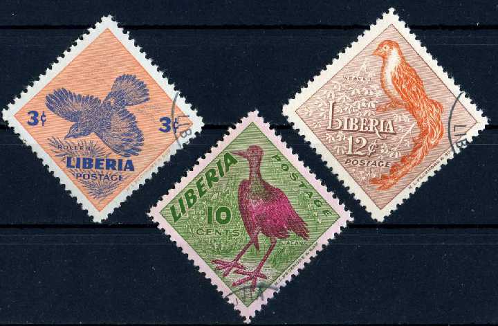 Либерия. Птицы 1953 г. - фото фото фото 0