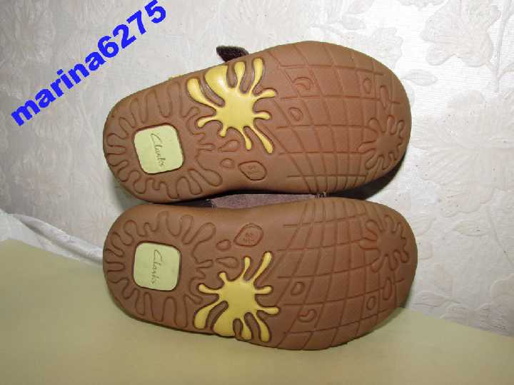 Кроссовки 100%нат кожа~Clarks FIRST SHOES~12см 19р - фото фото фото 4
