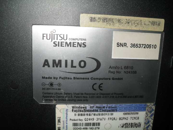 Fujitsu Siemens AMILO L6810 1,8 GHz Из Германии - фото фото фото 7