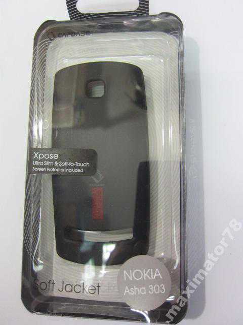ЧЕХОЛ NOKIA ASHA 303 CAPDASE SOFT JACKET черн - фото фото фото 2