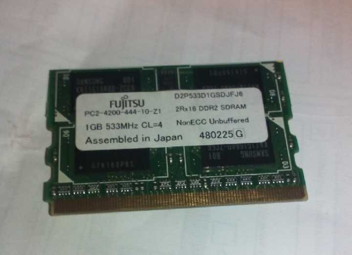 MicroDIMM микро димм DDR2 1GB Panasonic Fujitsu - фото фото фото 0