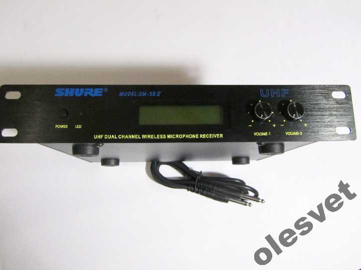 РАДИО МИКРОФОНЫ SHURE SM-58 II UHF пара А класс - фото фото фото 1