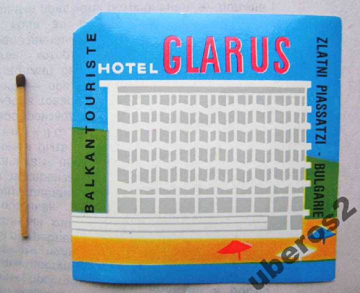 Наклейка Hotel GLARUS  Hotel ACACIA  3 шт. - фото фото фото 1