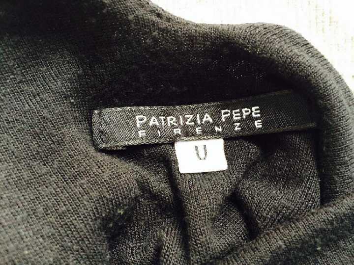 PATRIZIA PEPE ЧЕРНАЯ БЛУЗА ТУНИКА - фото фото фото 7