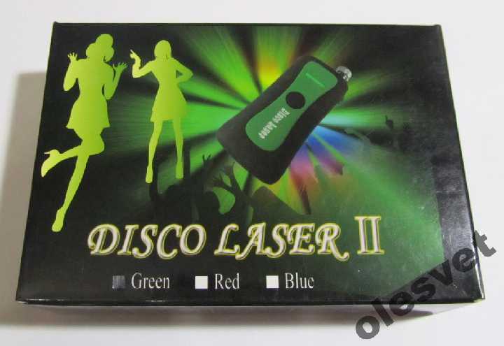 Мощный DISCO LASER II 100 mW зел. цвет + насадка - фото фото фото 1