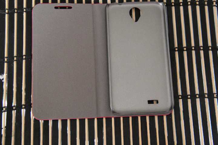 Чехол книжка для Lenovo A850  черный - фото фото фото 4