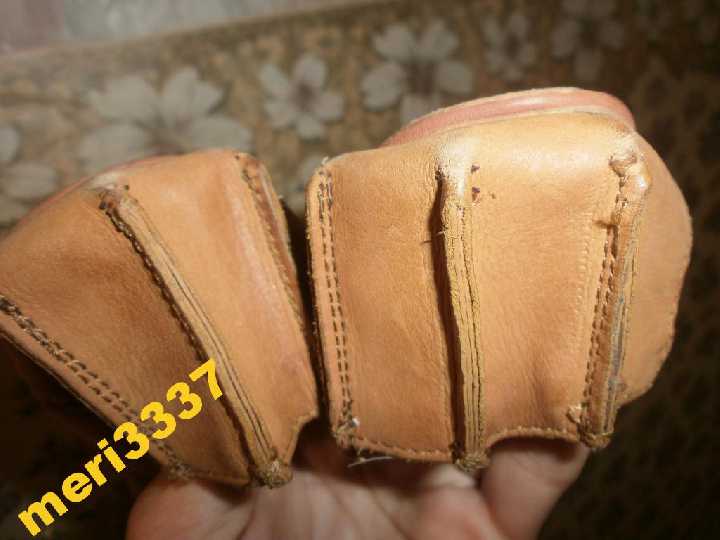 НАТУРАЛЬНЫЕ КОЖАННЫЕ БАЛЕТКИ-БОСОНОЖКИ ИНДИЯ 40Р - фото фото фото 3