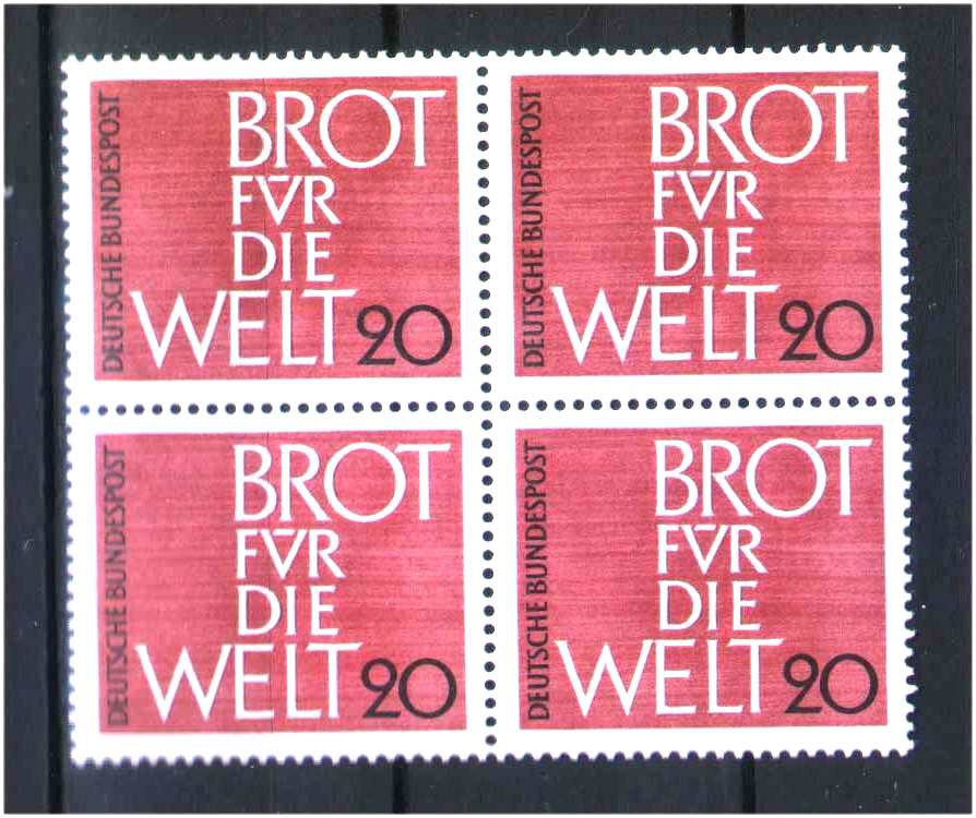 Германия  1962 г MNH - квартблок - фото фото фото 0