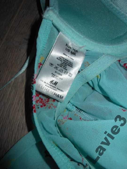 H&amp;M,Швеция! Голубой пеньюар + стринги 75А 34А - фото фото фото 7