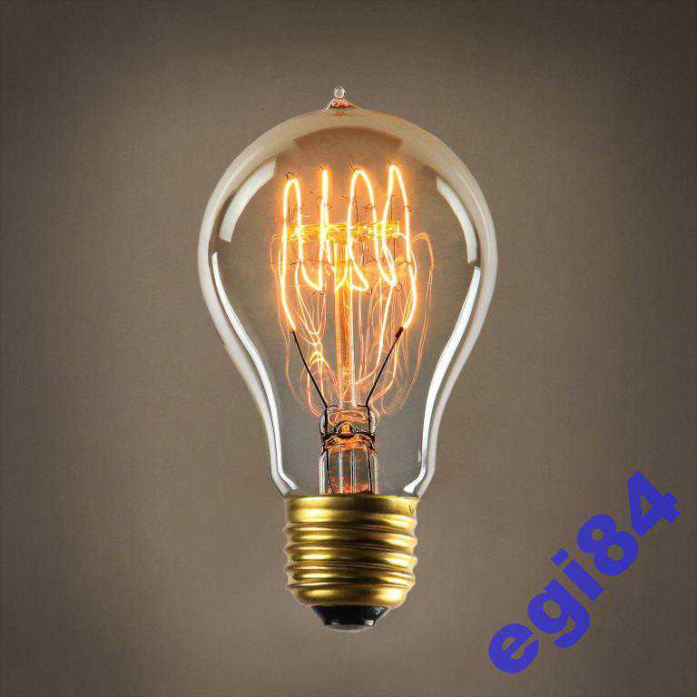 Лампа Эдисона 40W E27 А19 220V  Edison Lamp - фото фото фото 1