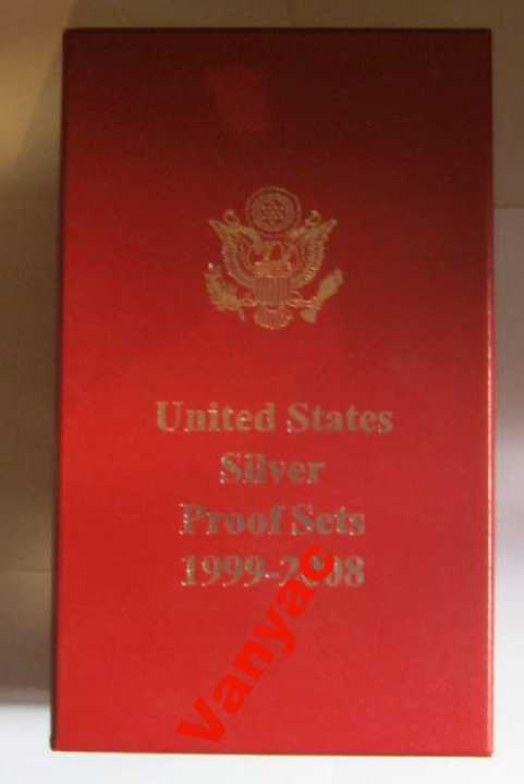 Футляр Коробка Для Наборов Серебро США 1999-2008 - фото фото фото 0