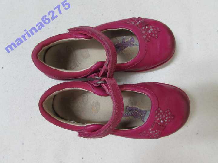 ТУФЛИ-МИГАЛКИ на девочку 100% КОЖА~Clarks ~р 25 - фото фото фото 7