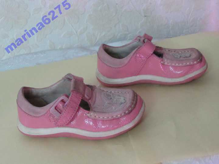 Туфельки 100%нат кожа~Clarks FIRST SHOES~р 21 - фото фото фото 3