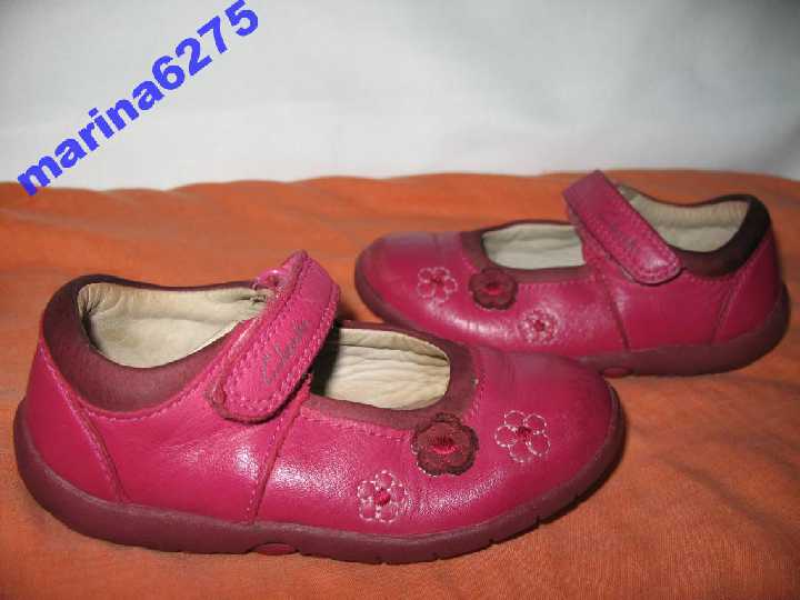 Туфельки 100%нат кожа~Clarks FIRST SHOES~14см - фото фото фото 0