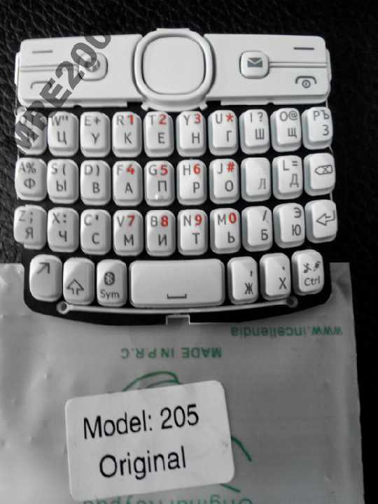 Клавиатура для Nokia 205 white orig. - фото фото фото 0