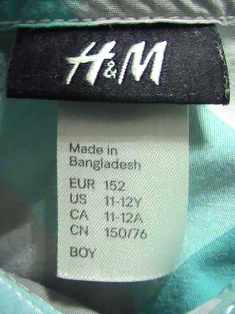 Рубашка H&amp;M,р.152,хлопок - фото фото фото 2