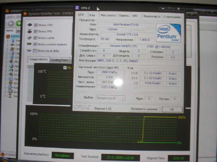 S775 Pentium Dual-Core E2160  (в разгоне  2,86GHz)! - фото фото фото 1