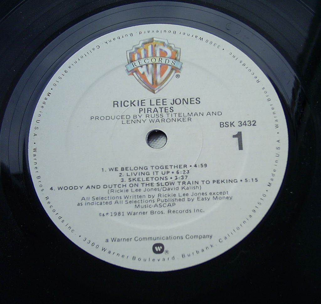 RICKIE LEE JONES Pirates LP EX/VG++ - фото фото фото 2