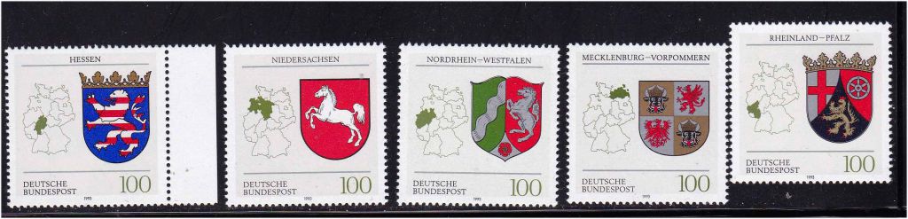 Германия  1993 г MNH - геральдика - фото фото фото 0
